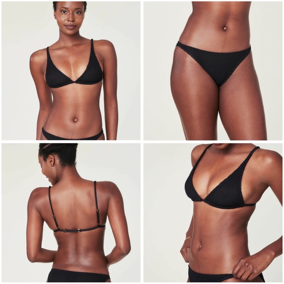 NWT Demi Moore x Andie Swim Tropez 2-Piece Crochet Bikini, Top (L) & Bottom (M) - Picture 1 of 15